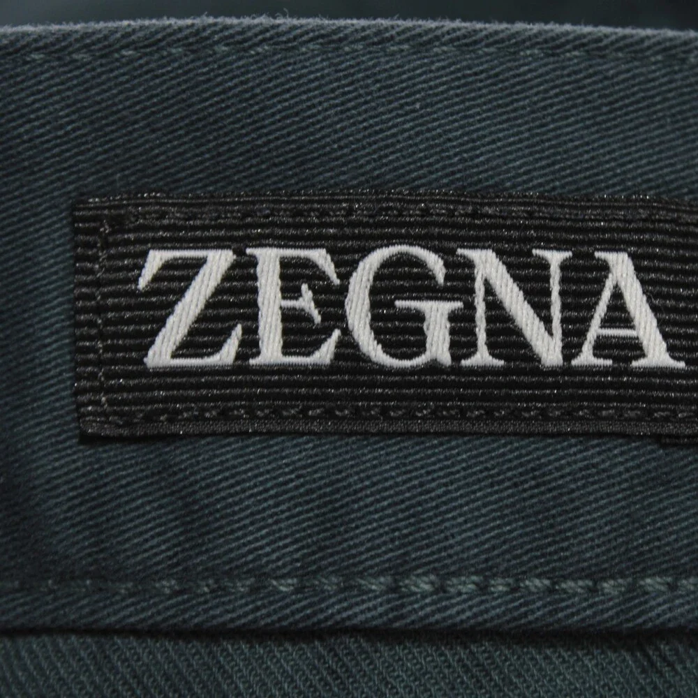 Zegna NWT Roccia 5 Pocket Jean Cut Trousers Size 34 R in Blue Cotton Blend
